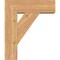 Ekena Millwork Traditional Block Smooth Bracket w/ Offset Brace, Western Red Cedar, 7 1/2"W x 22"D x 26"H BKT0806X22X26TRA05SWR - alternate 3